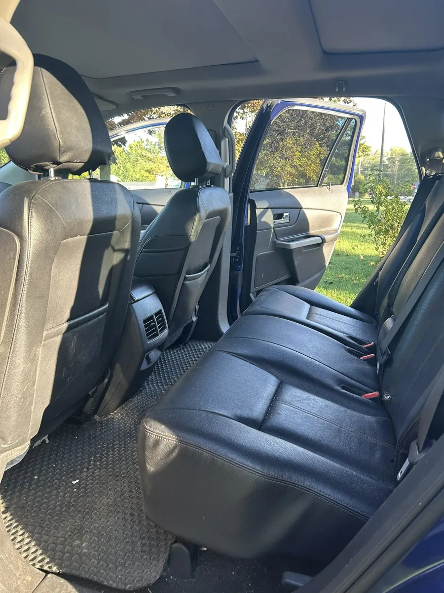 Ford Edge back seat after an interior detail