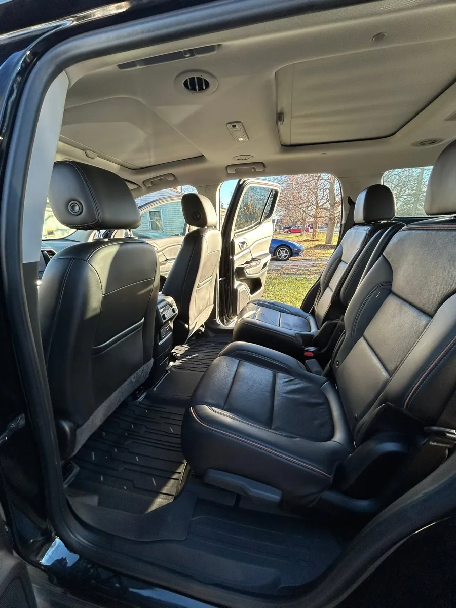 GMC Acadia rear seats after detailing