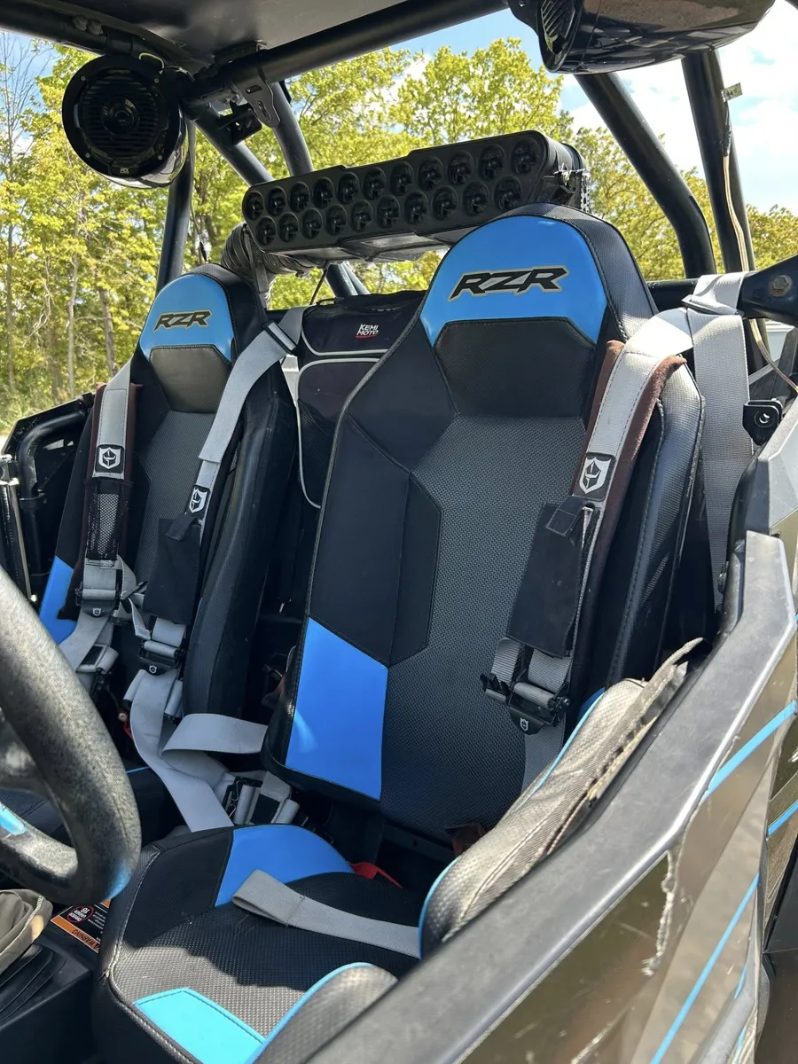 Polaris RZR seats cleaned