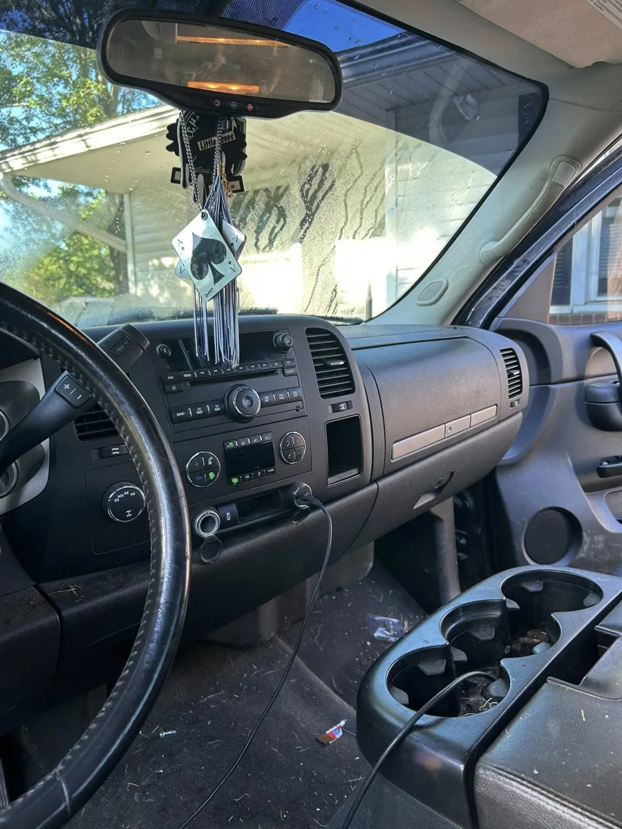 Chevy Silverado dashboard after detailing