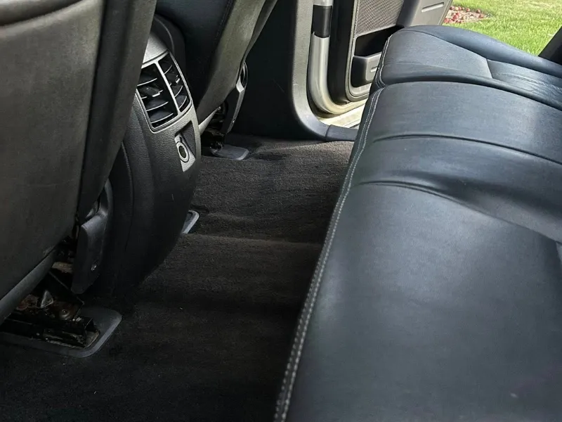Rear floor vacuum and wipe-down, after